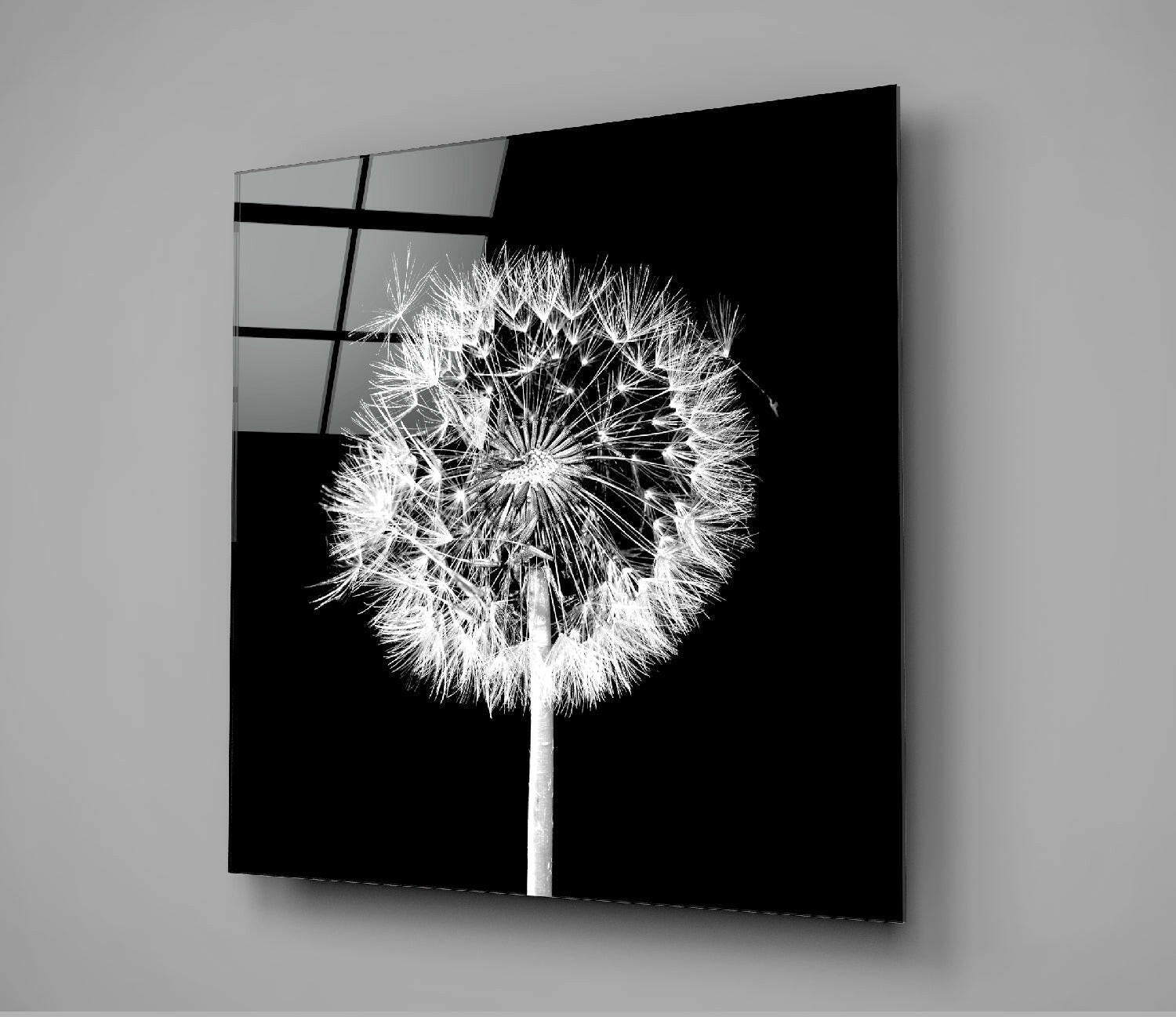Dandelion Glass Wall Art