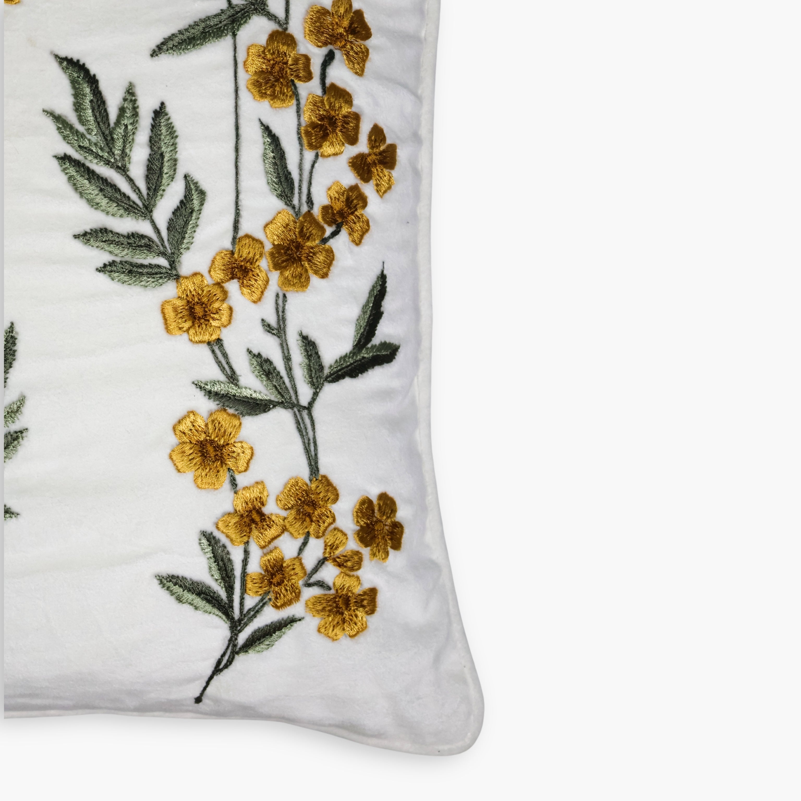 Ziva Cotton Velvet Throw Pillow Cover