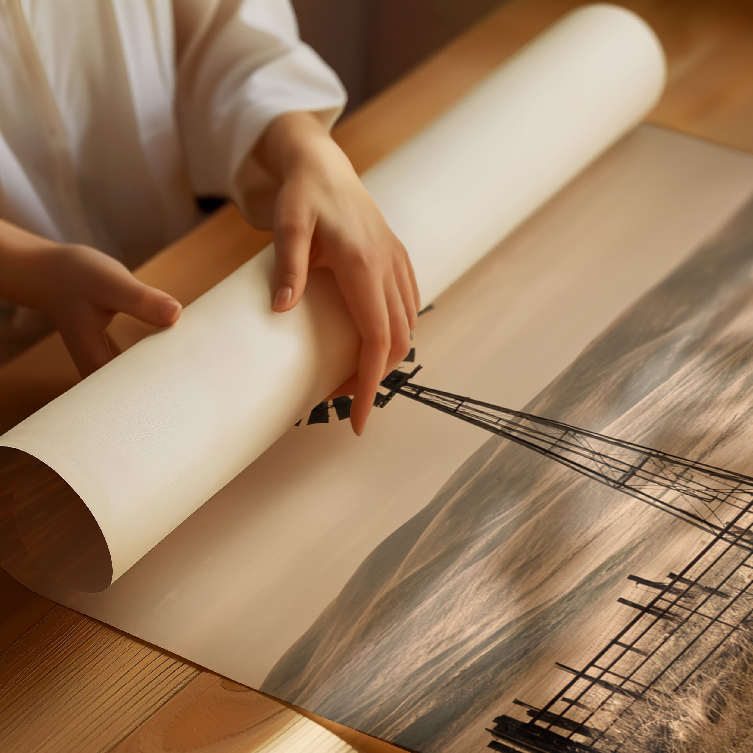 Windmill's Silent Vigil